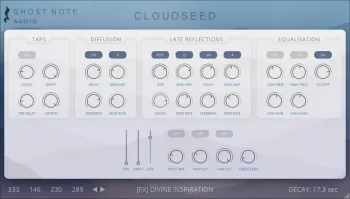 算法混响Ghost Note Audio Cloud Seed Algorithmic Reverb v2.2.1-WiN【】
