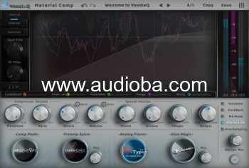 音频压缩插件 VoosteQ Material Comp v1.7.10 MacOS WiN【】