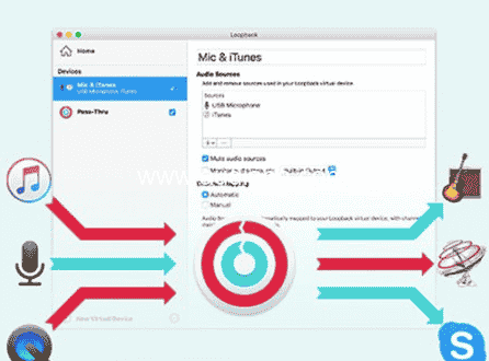 音频输出跳线工具软件 Rogue Amoeba Loopback v2.4.1 [MacOSX]【】