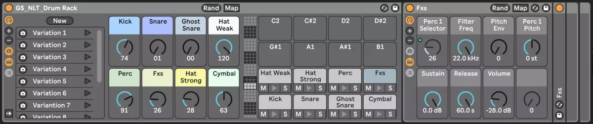 Ghost Syndicate NULIGHT Liquid Drum & Bass WAV Ableton Live Drum Rack 截图 Ghost Syndicate NULIGHT Liquid Drum & Bass WAV Ableton Live Drum Rack 截图