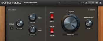 滤波器插件 Kazrog Synth Warmer v 1.2.2 WIN MAC【】